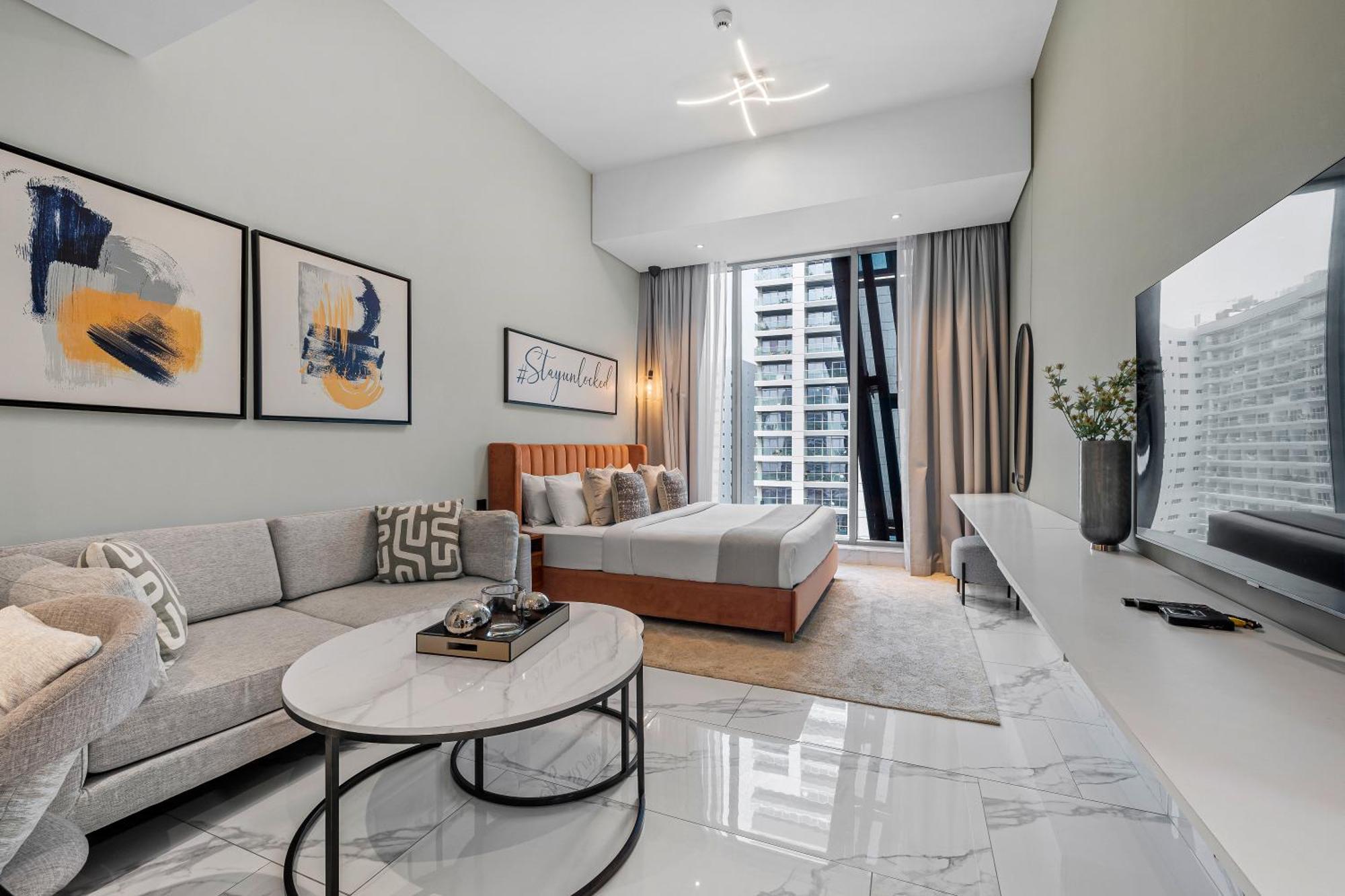 Apartamento Unlock J One Downtown Dubái Exterior foto