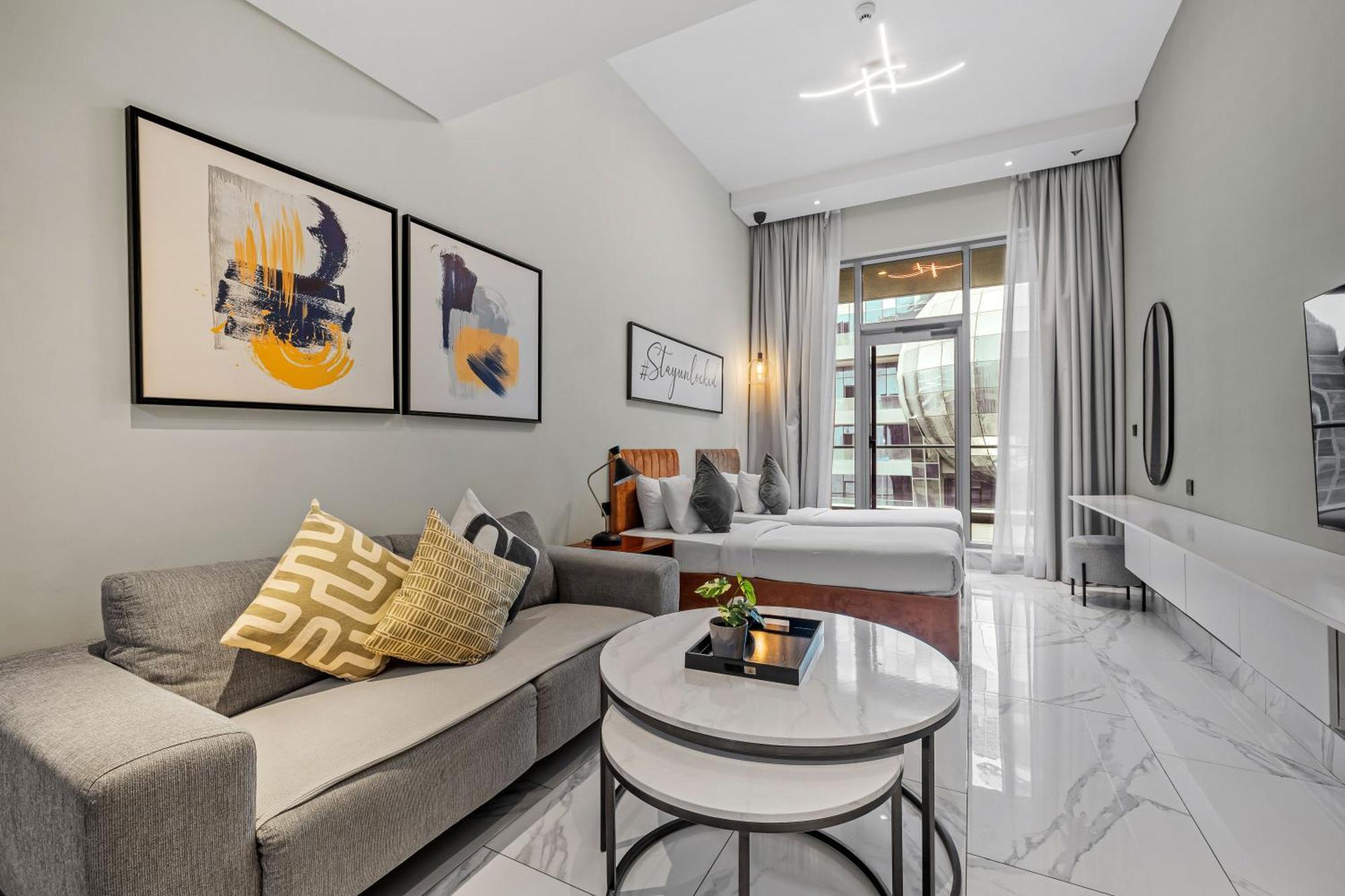 Apartamento Unlock J One Downtown Dubái Exterior foto